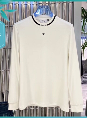 T23冬季新款男士温州欧版修身潮刺绣印花保暖加绒小中领长袖卫衣