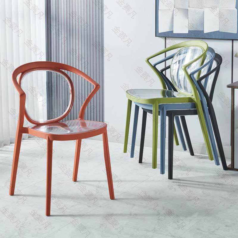 餐椅家用加厚塑料透明椅子现代简约靠背休闲椅轻奢创意餐厅餐桌椅,住宅家具,餐椅,淘宝优惠券,粉丝福利购,淘宝优惠卷