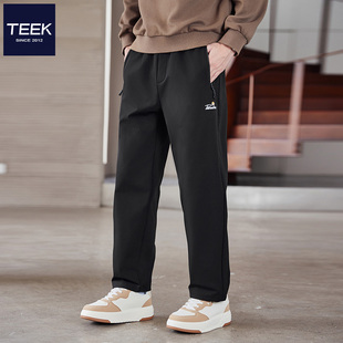 TEEK2025秋季新款 帅气直筒休闲长裤子男装 潮流百搭学生拉链裤袋