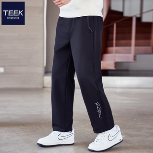 TEEK2025秋季新款 帅气直筒青少年休闲长裤子男 百搭学生拉链裤袋