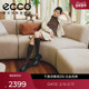 女 2025新款 厚底增高T字复古玛丽珍鞋 ECCO爱步皮鞋 踪迹30 220763