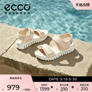 ECCO爱步女鞋 春夏厚底增高软底一字带户外休闲凉鞋 灵动213103