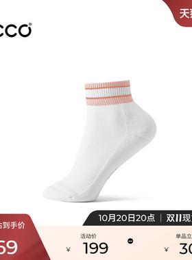ECCO爱步袜子 2026秋季新款防臭吸汗中筒袜外穿男女同款9085748