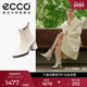 ECCO爱步靴子女 秋冬气质粗跟高跟短靴切尔西靴 雕塑奢华222683