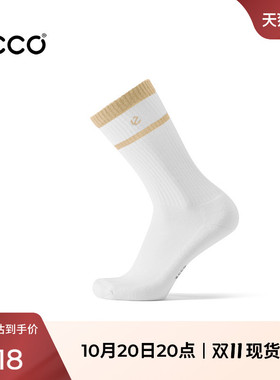 ECCO爱步袜子 2026秋季新款复古运动舒适防臭中筒袜长袜9085657