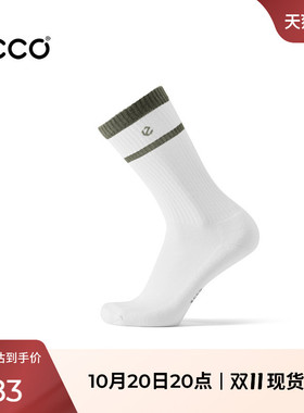 ECCO爱步袜子 2026秋季新款复古运动舒适防臭中筒袜长袜9085657