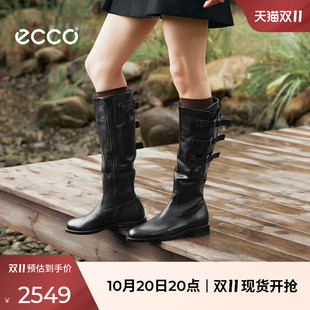 ECCO爱步女士靴子 秋冬新款时尚通勤骑士靴长筒靴 型塑25 249413