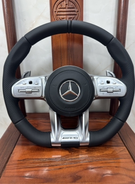 适用于奔驰C200E200E300E级cls级g级cla c级 改装AMG方向盘总成