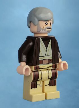 乐购搭建拼插装积木星战 人仔 sw552 欧比旺 75159 75052 75221