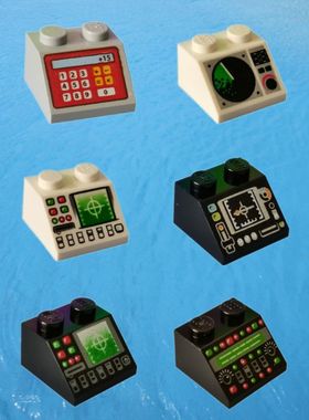 乐购建构2x2砖45°声纳拨号3039/82024收银95669雷达控制台18433