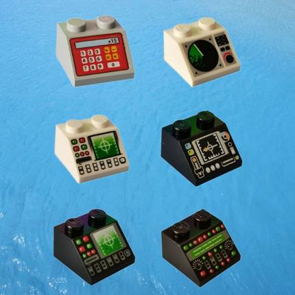 乐购建构2x2砖45°声纳拨号3039/82024收银95669雷达控制台18433