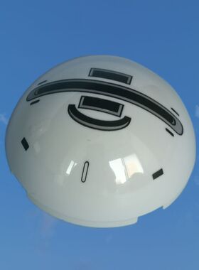 乐购 AT-DP75083中号石灰色挡风玻璃4x4x1.6 带装饰的圆顶19766