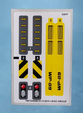 乐购建构科技机械组42035采矿车卡车套装积木装饰贴纸19075/19170