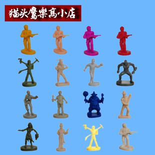 兵人模型1:60西部牛仔无尽杀戮末世穷途重踏尸路僵尸丧尸桌游模型