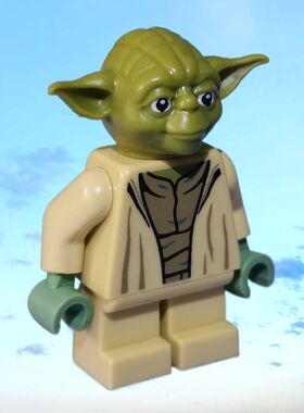 乐购Yoda Minifigure建构636813拼插装积木人仔星战人物尤达配件