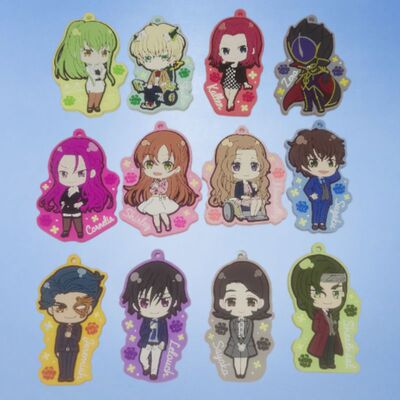 Code Geass兰佩of the resurrection橡胶反叛鲁鲁修包包锁匙挂件