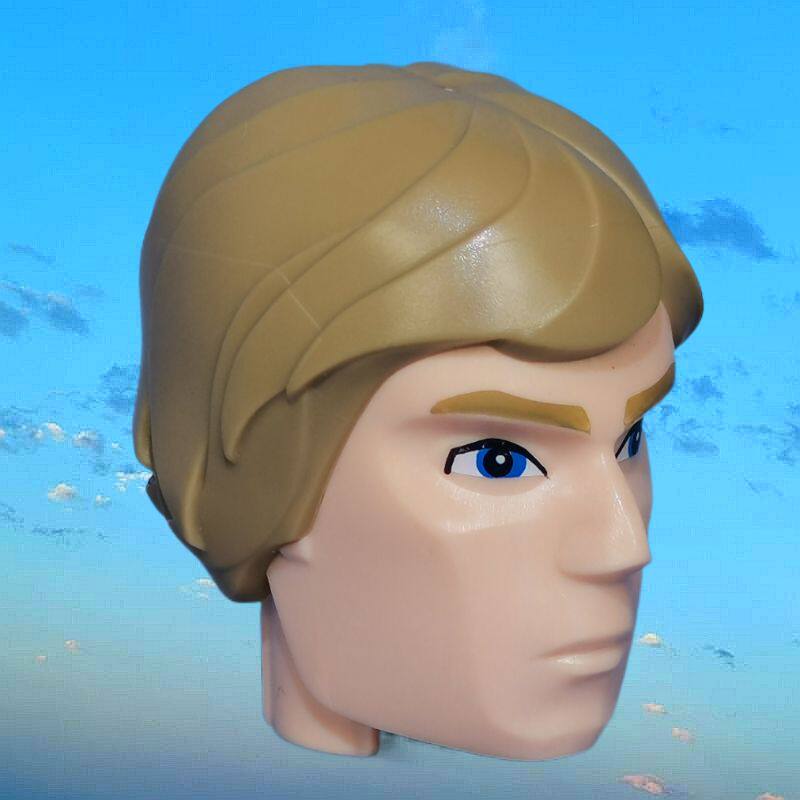 樂髙建构75110星球大战可拼搭人偶轻肉卢克天行者大人物头像23194