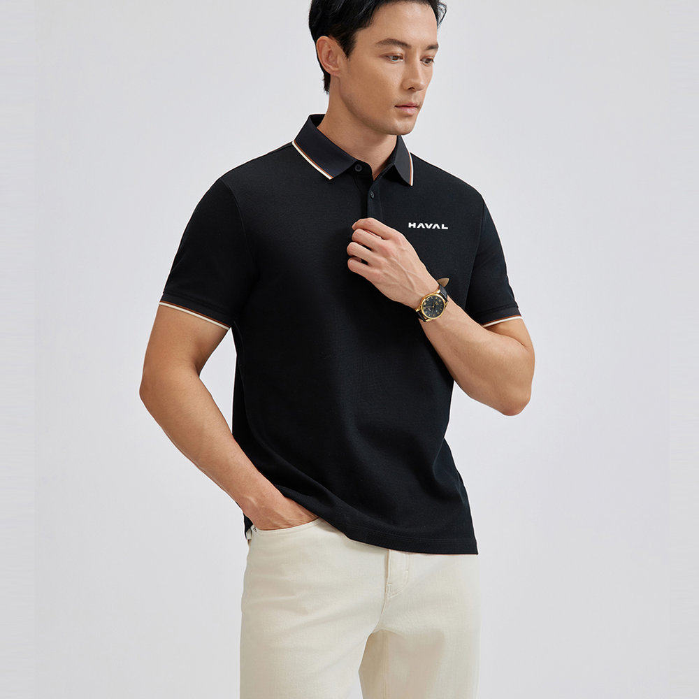 夏长城哈弗H6车标翻领短袖T恤POLO衫纯棉汽车4s店工作服工装定制