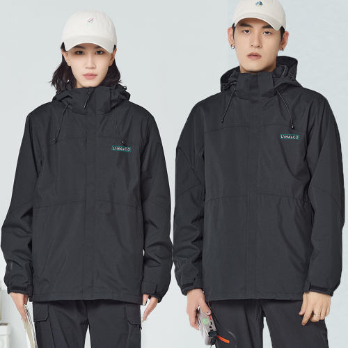 秋冬领克汽车工作服冬季冲锋衣