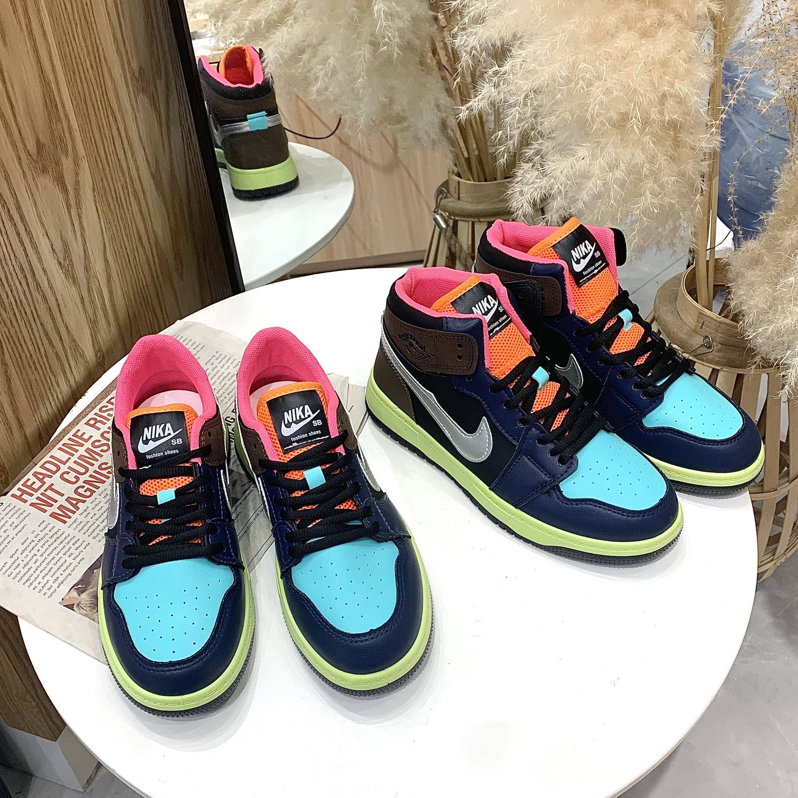 Real price color sports shoes net red