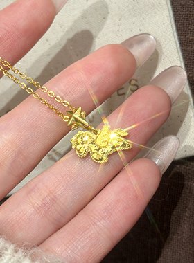 2026马年爆闪天马流星锁骨链