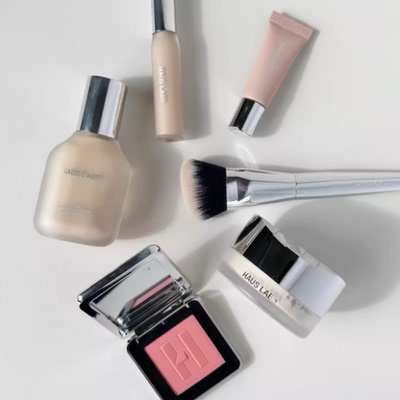 Haus labs养肤持妆粉底液 ladygaga唇颊腮红glassy ginger唇釉