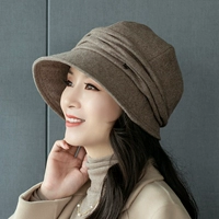 Ladies Hat 2021 Новая модная весна и осень универсальная большая голова круглое лицо подходящее восьмиугольное шляпу берет