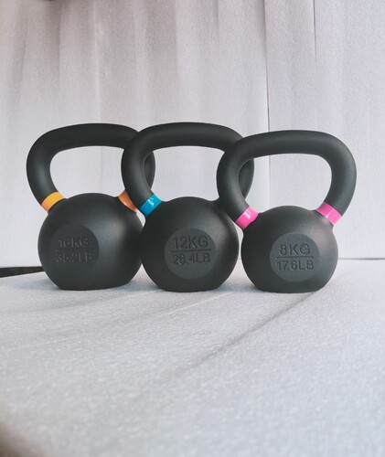 纯铁实心壶铃叶秋防滑铸铁练臀