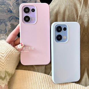 奶呼呼液态硅胶适用OPPPOReno14手机壳reno14Pro耐脏13/12肤感不粘指纹11全包边Findx8s+纯色x7ultrax6