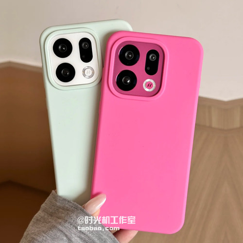 适用OPPOFindx9耐脏纯色液态硅胶