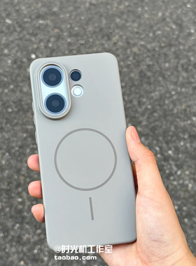 极简钛灰色细圈磁吸壳适用vivoS30promini手机壳新款Magsafe磁吸充电S20/S19轻薄硬壳S18/s17/16保护外壳防摔