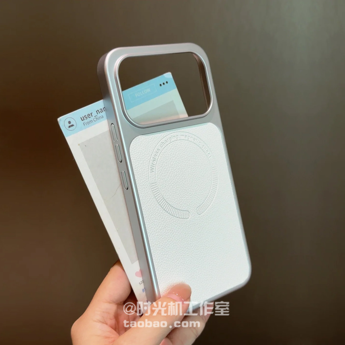 适用红米K100Promax素皮纹荔枝壳