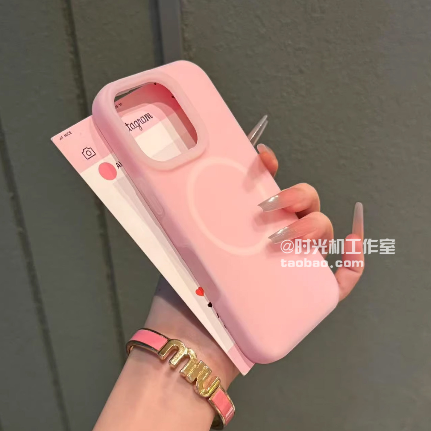 韩系少女樱花粉果冻液态硅胶适用iPhone17磁吸壳苹果17Promax手机壳16马卡龙小米15Ultra耐脏14红米K90女套13