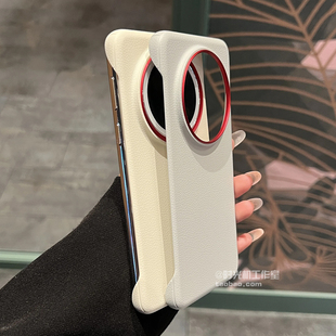 抗指纹颗粒感荔枝纹无边框适用荣耀Magic7手机壳400Pro半包边PC硬300散热power纯色x70高级感皮质皮革纹男女+