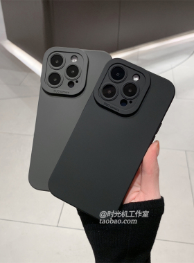 红米K80/60/70至尊版15pro石墨灰适用小米13ultra手机壳12x/14保护套12Turbo高级mix4纯色note13男女civi3潮