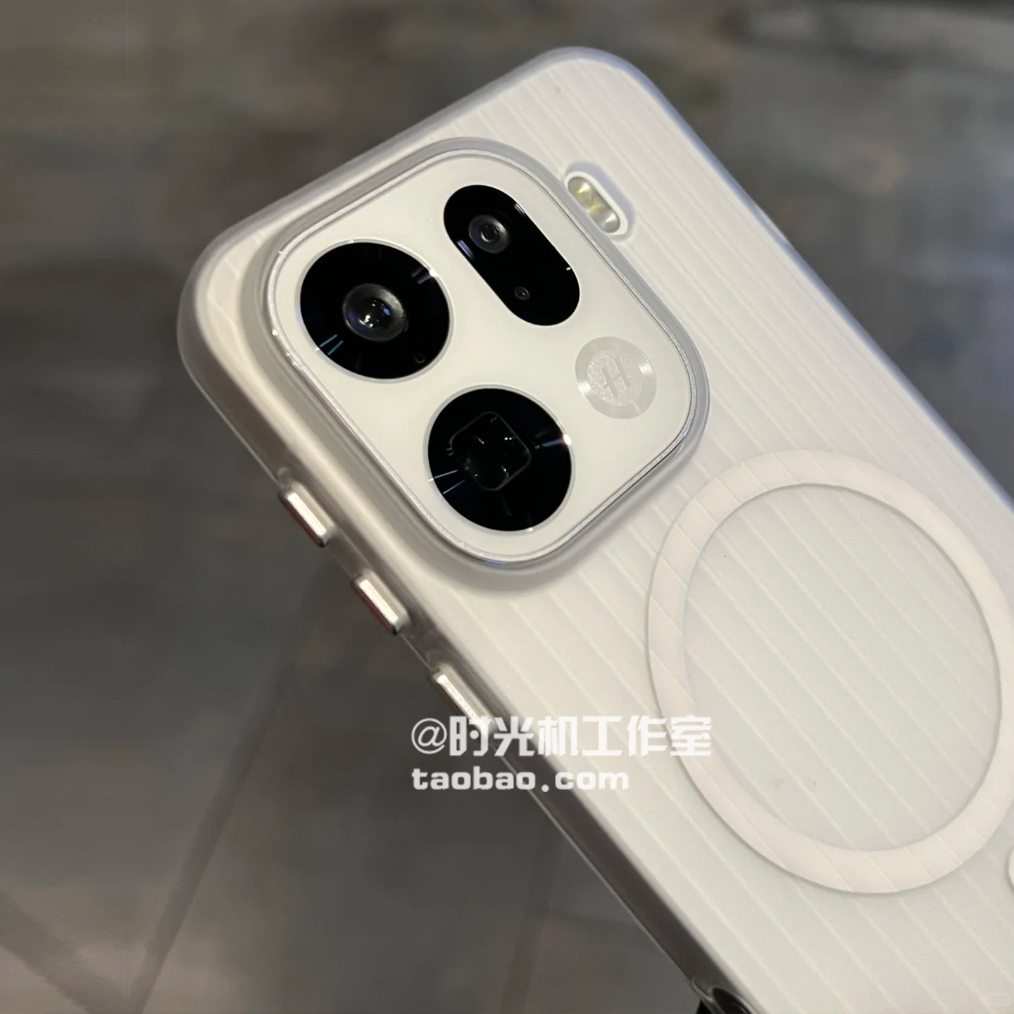 冰雾磨砂白光栅瓦楞磁吸壳适用OPPOFindx9手机壳X9Pro透明Reno14/13一加15硬1+13/Ace2薄X8Ultra条纹X7男女套
