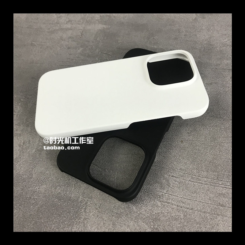 商务黑白半包硬壳适用苹果16超薄15pro纯色iPhone14手机壳13mini镂空按键xsMax散热高级感简约INS男女7/8plus