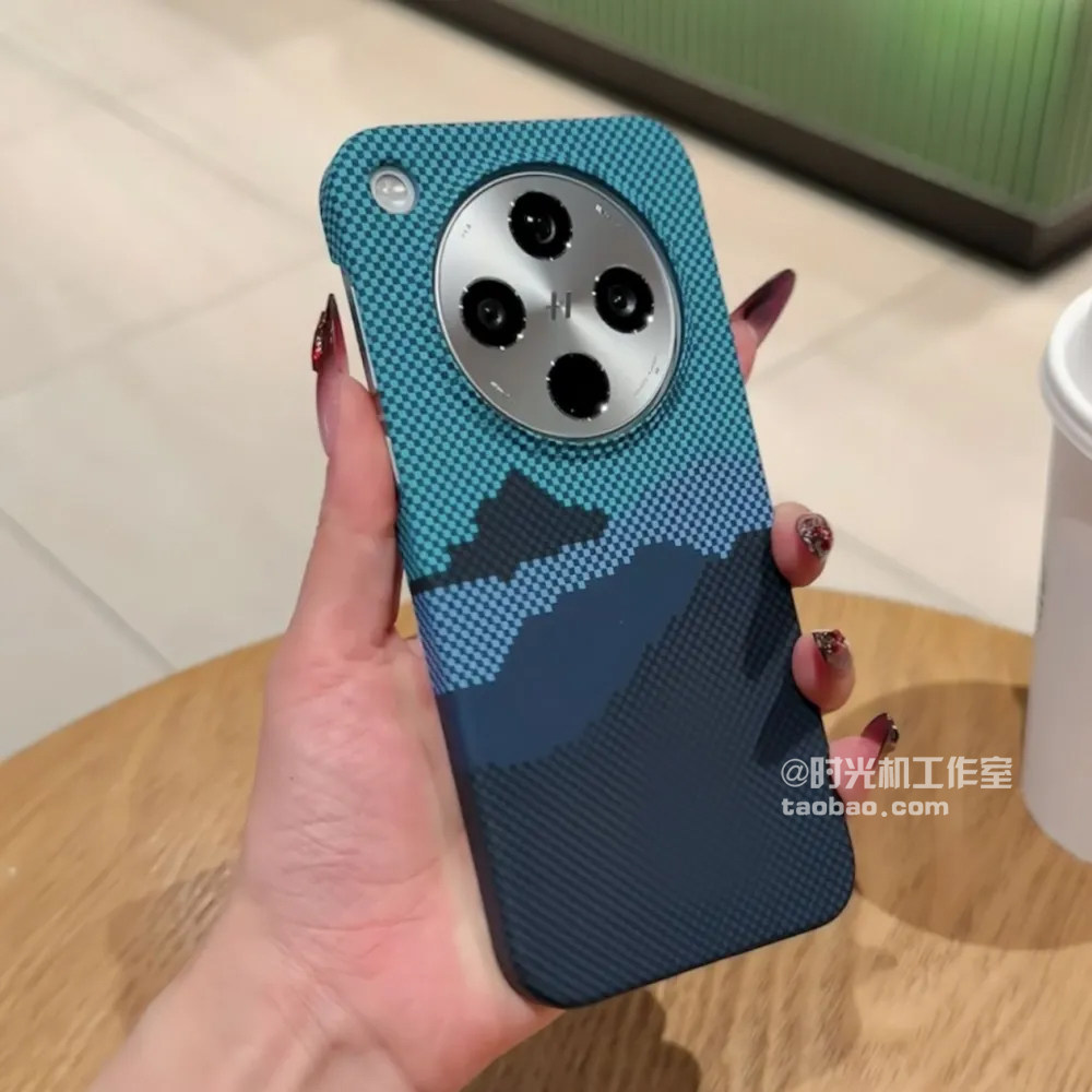 OPPOFindx8碳纤维纹理半包磁吸壳