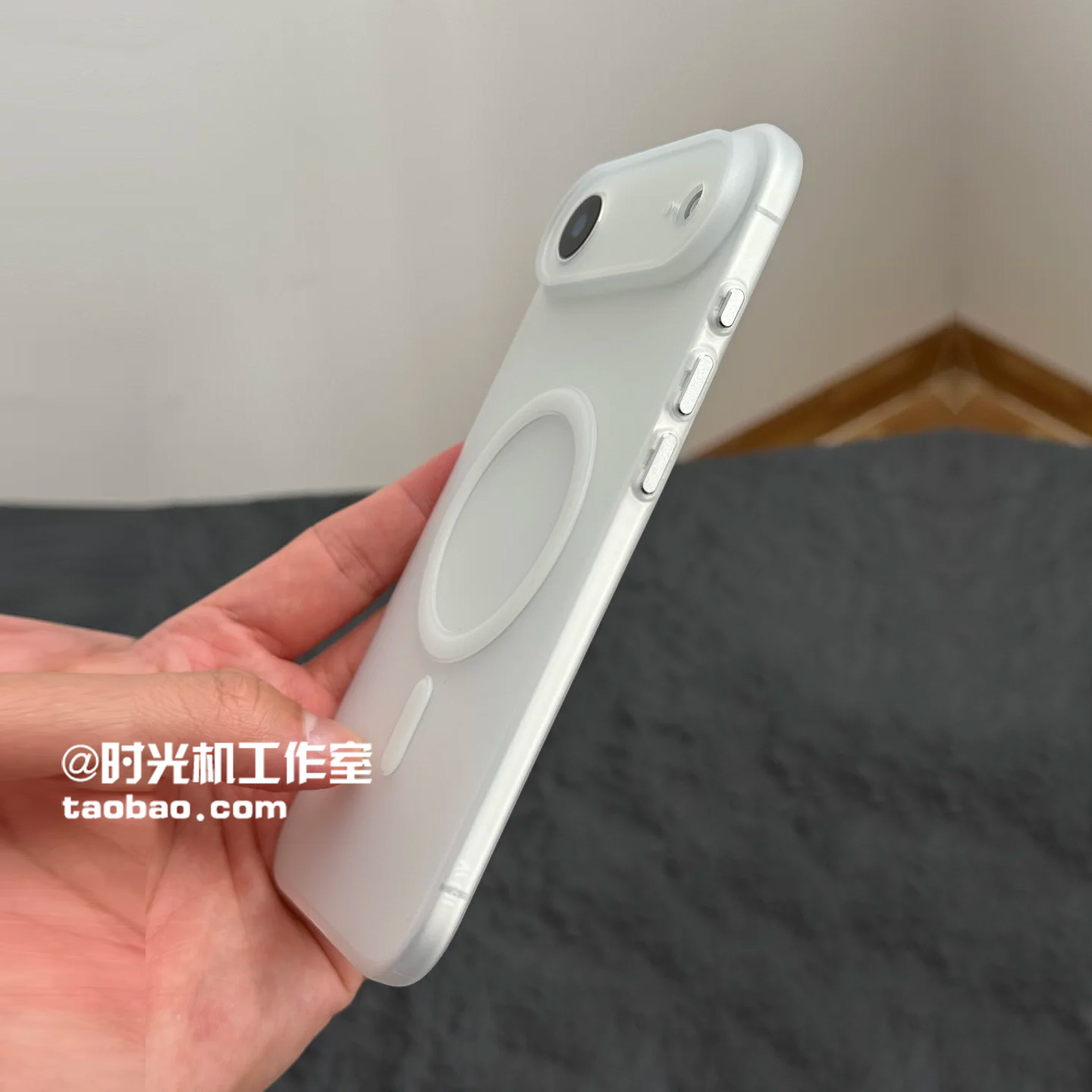 超薄磁吸充Air电肤感透明tpu适用iPhone17promax手机壳苹果17半透16/15裸机感i14/13独立电镀按键12/11男女软