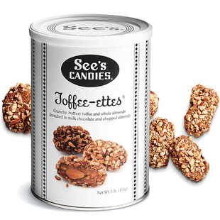 现货美国See's candies sees杏仁糖 太妃糖巧克力糖see s时思454g