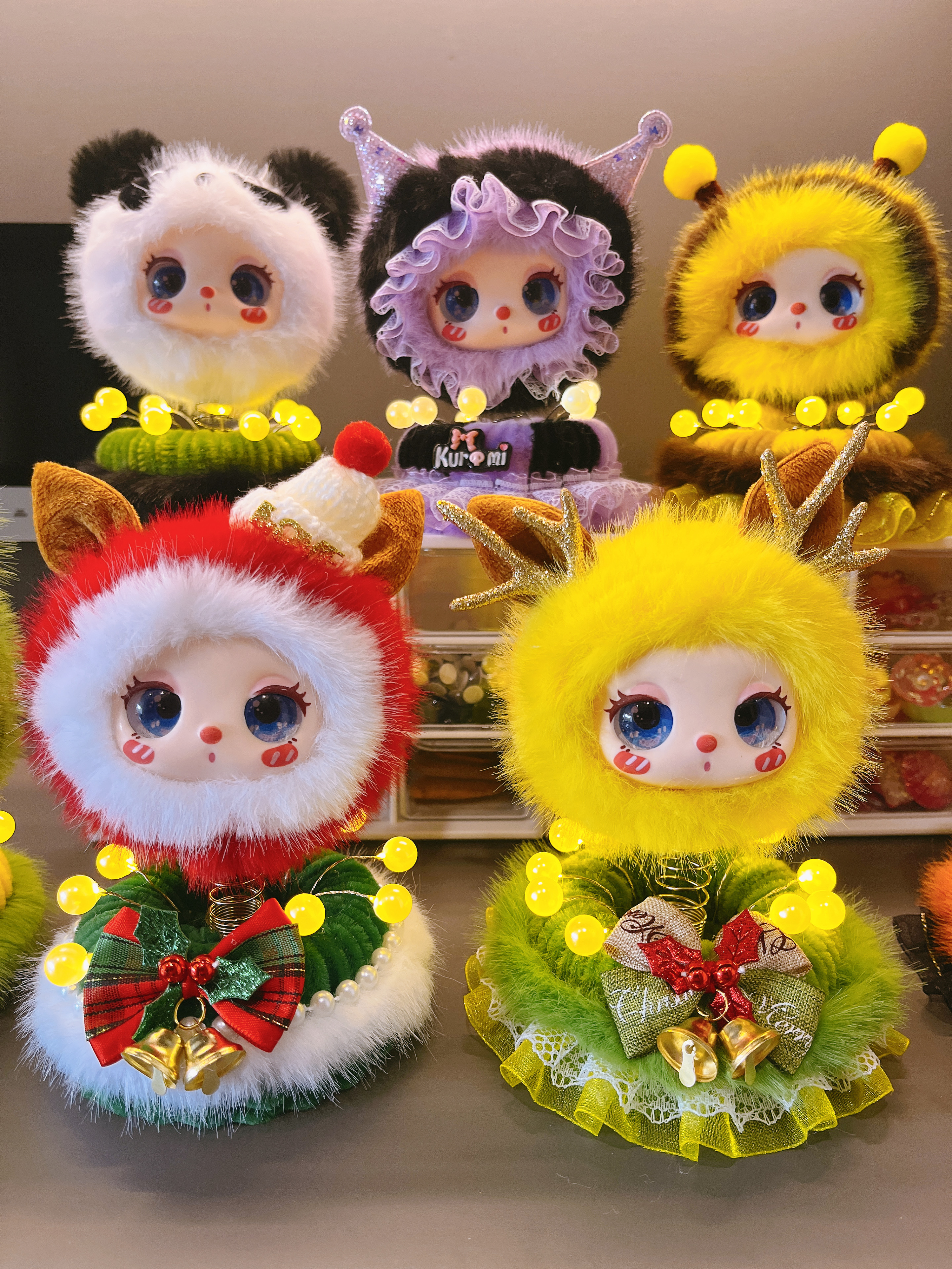 圣诞手工diy材料包摇摇乐莉拉玩偶汽车摆件毛绒娃娃儿童生日礼物