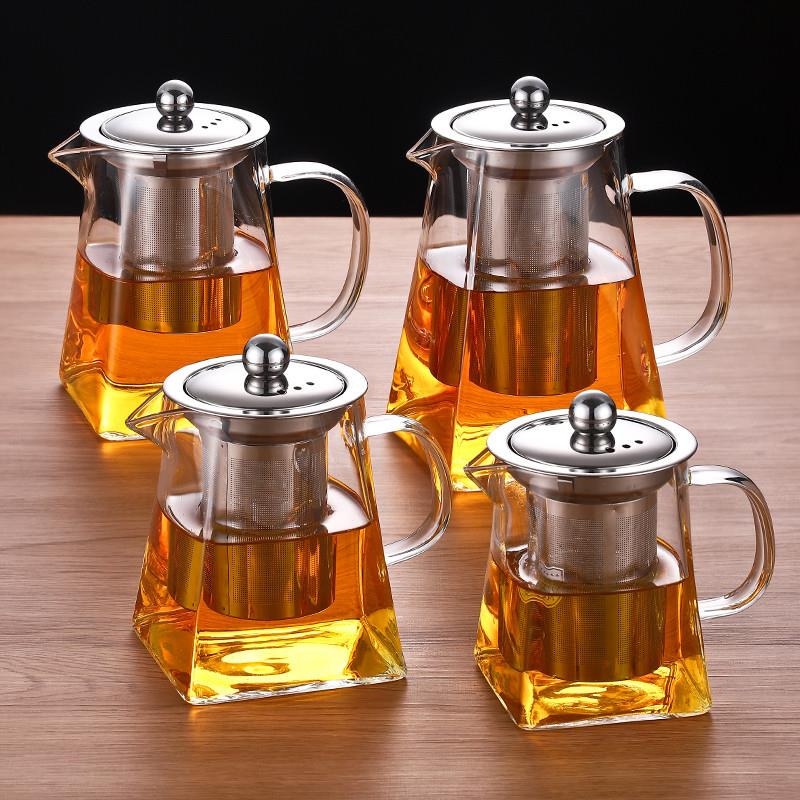 加厚飘逸杯泡茶壶茶水分离过滤花茶壶冲茶器耐热玻璃茶杯茶具家用