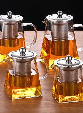 加厚飘逸杯泡茶壶茶水分离过滤花茶壶冲茶器耐热玻璃茶杯茶具家用