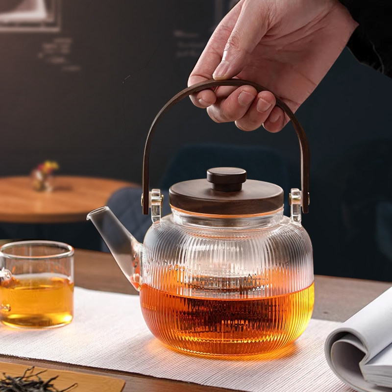玻璃蒸煮一体茶壶2026新款加厚烧水壶电陶炉耐高温泡茶养生壶家用图片