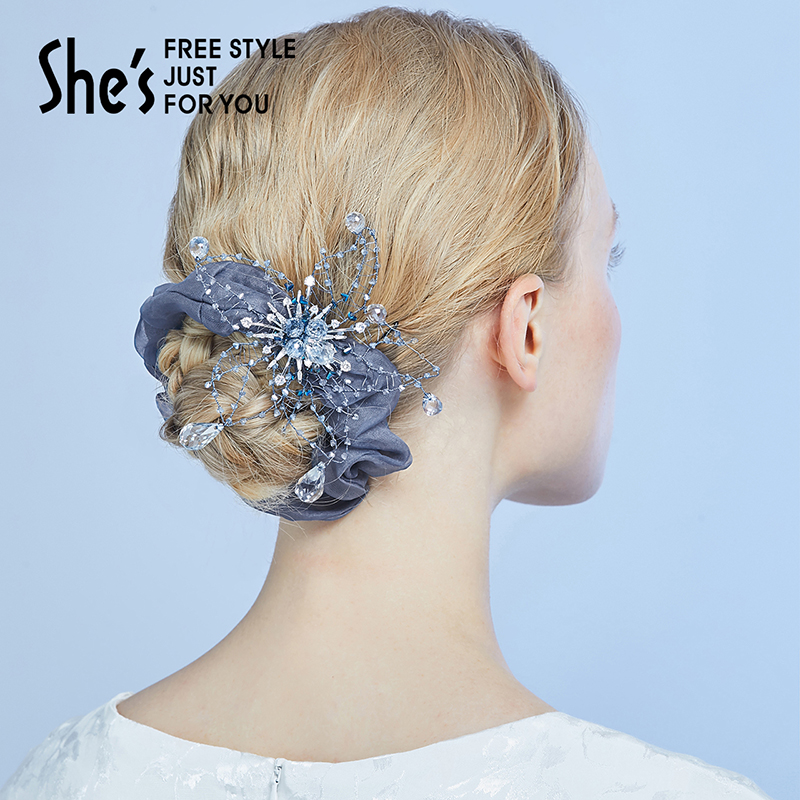 Veryshes高级感桑蚕丝马尾发圈