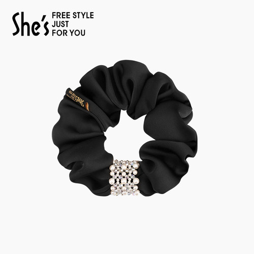 shes茜子复古工艺珍珠大肠发圈