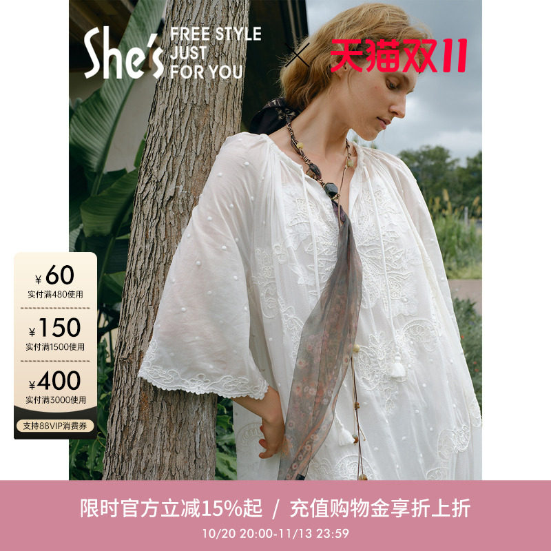 shes浪漫复古艺术印花编发发带