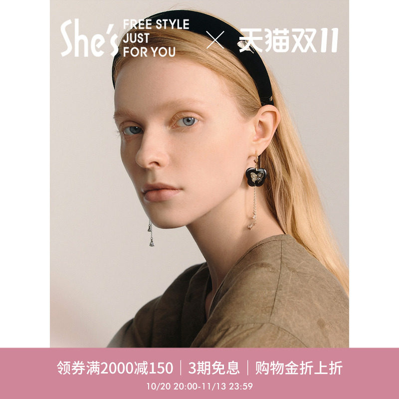 【新品】shes茜子发箍女款高级感洋气时尚减龄头箍发卡轻奢发饰