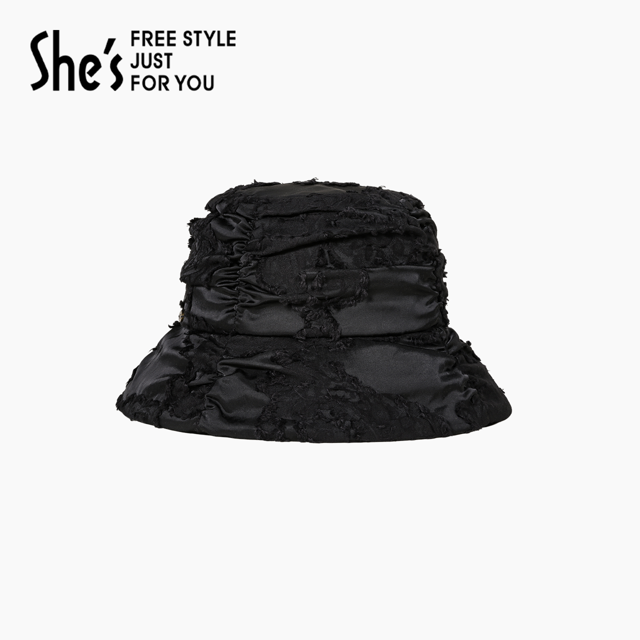 shes茜子优雅法式提花渔夫帽