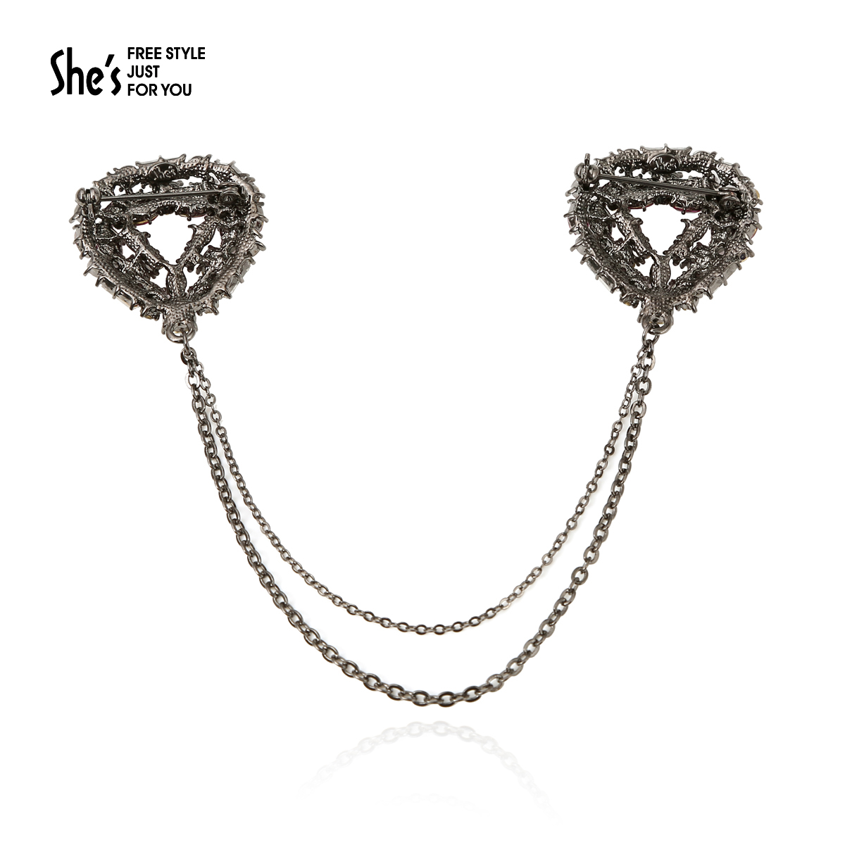Broche femme SHES en Alliage, cristal - Ref 1187574 Image 3